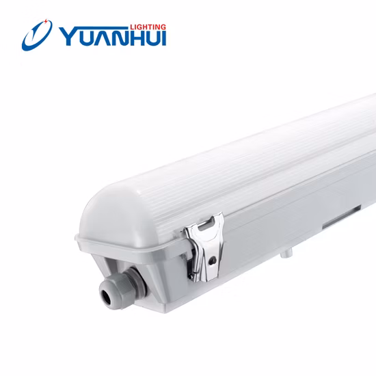 LED 터널 삼중 방지 조명 LED IP66 Ik08 높은 루멘 방수 증기 방지 야외 선형 LED 삼중 방지 튜브 조명 UL DLC 인증