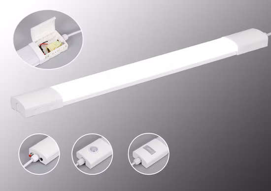 LED Tri-Proof Batten Lights with Openable End Caps for Easy Replacement of Driver