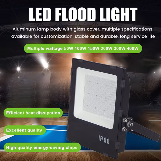 Smart Metal Halide 50W Outdoor Landscape Weather Proof SMD IP65 LED Flood Light for Football Stadium