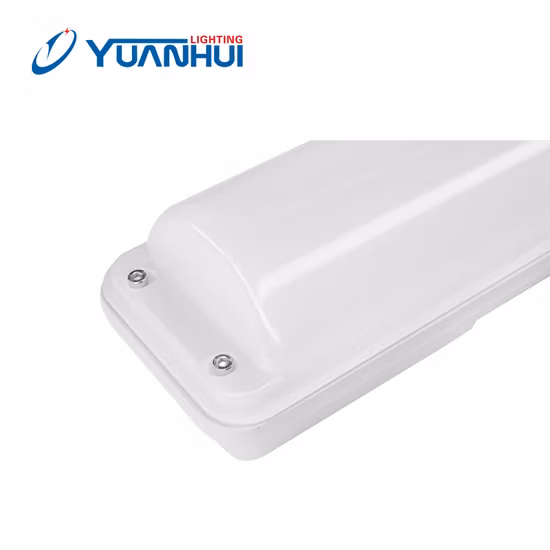 LED 터널 삼중 방지 조명, IP65 알루미늄 하우징, LED 방수 바, 클립이 없는 흰색 램프, 분해 방지, LED 삼중 방지 튜브 조명