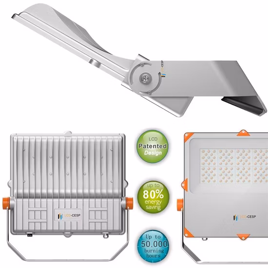 슈퍼 밝은 Luxeon/Osram LED 50와트 실외 LED 투광 조명 IP66 비바람에 견디는 멋진 흰색 6500K 100-240V 50/60Hz PLC 조광기 150lm/W 투광 조명