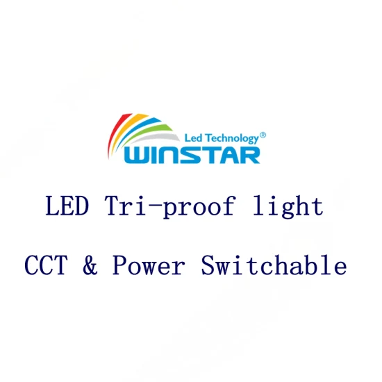 CCT 및 전원 스위치 LED Tri Proof Light 방수 조도 조절 가능